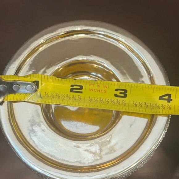 NWOT Set of 2 Luxury Champagne Beaded Ceramic Decorative Candle Holders - Picture 16 of 16